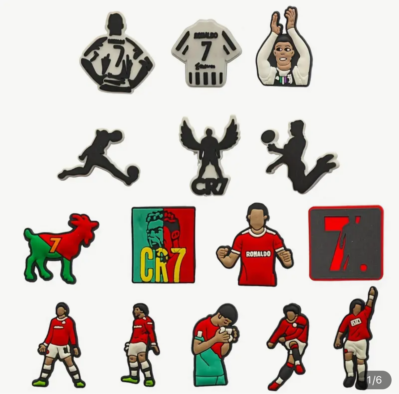 Football croc charms