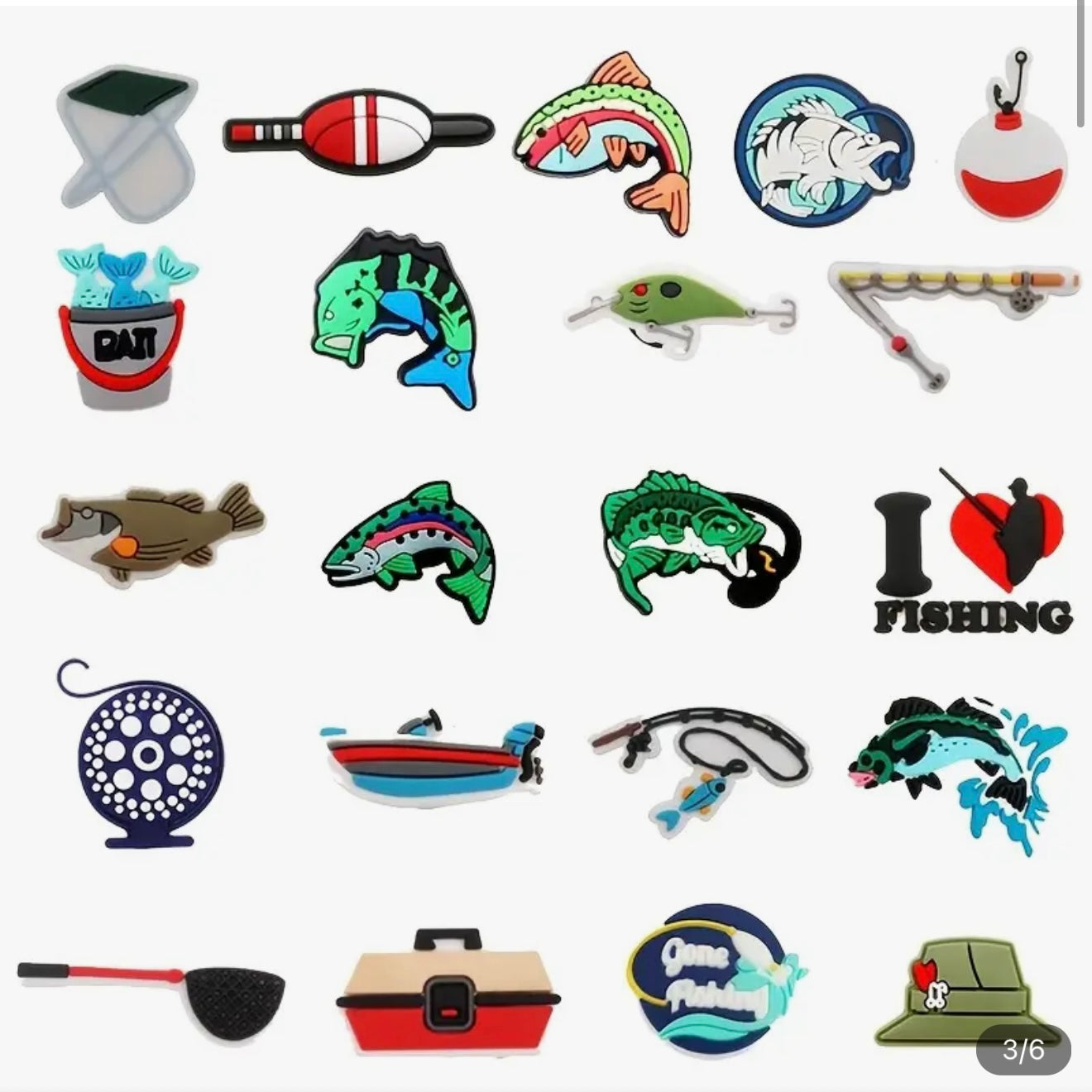 Fish charm croc pack